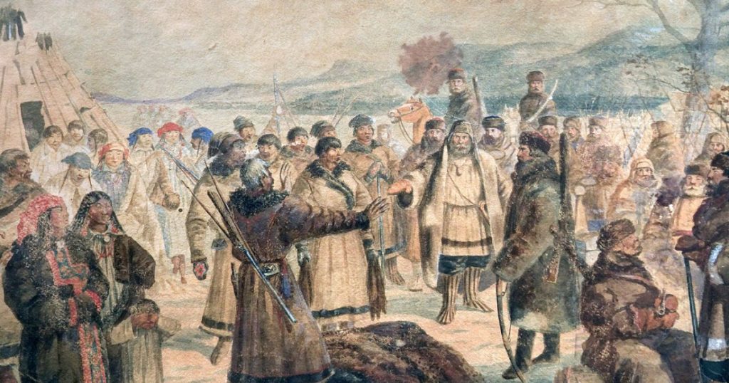 Завершение первого похода Ерофея Хабарова на Амур